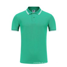 Herren -Poly -Baumwoll -Kurzarm einfaches Poloshirt